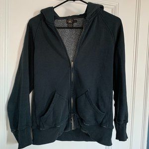 Double RL Full Zip Hoodie Ralph Lauren Distressed